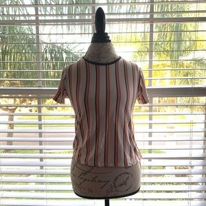 Simple Striped crop tee
